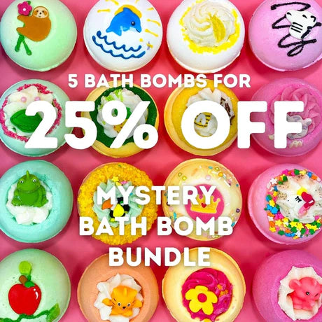 5 Bath Bomb Mini Mystery Box: 25% Off Bundle