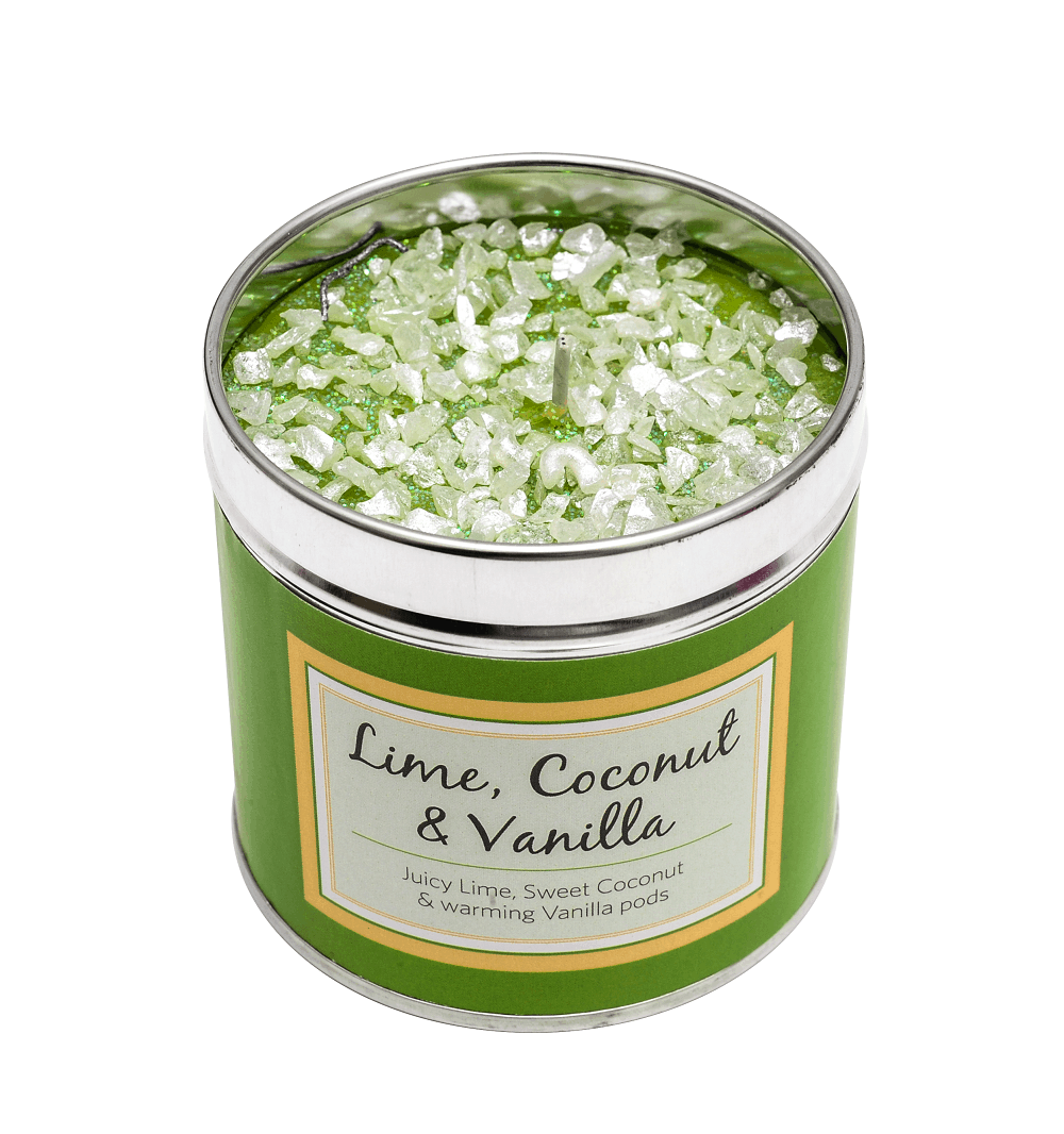 Lime, Coconut & Vanilla Scented Candle