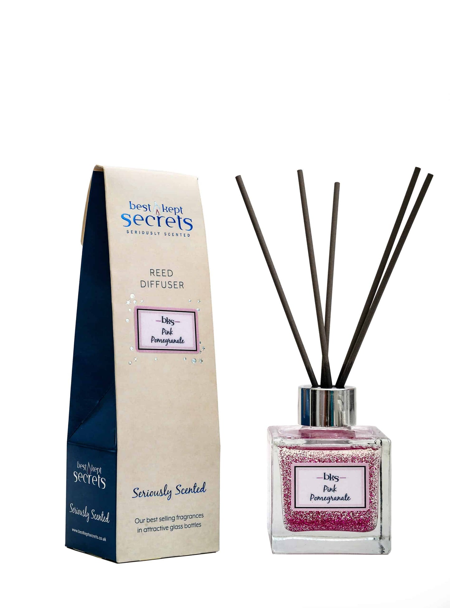 Pink Pomegranate Sparkly Reed Diffuser