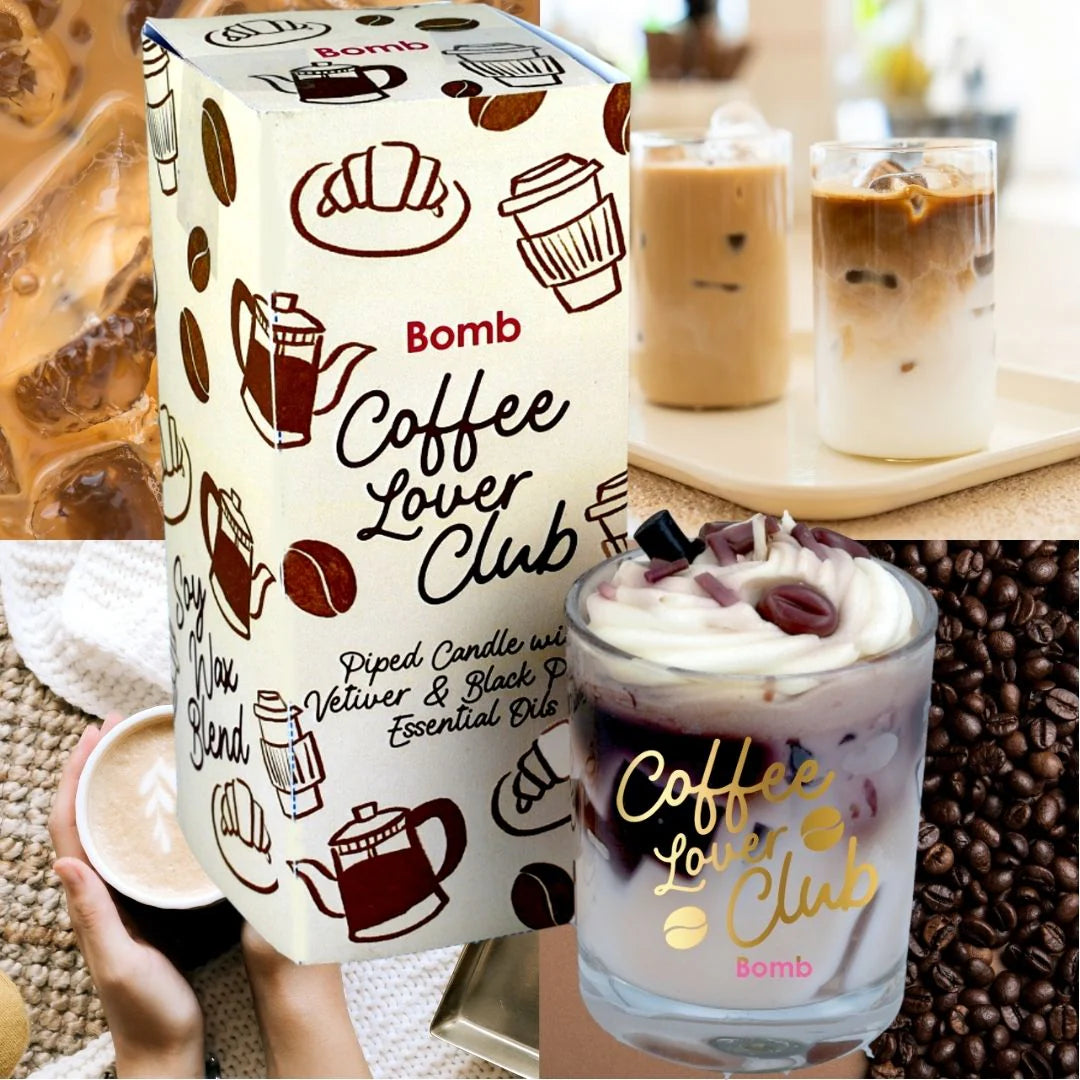 Coffee Lover Club Piped Candle