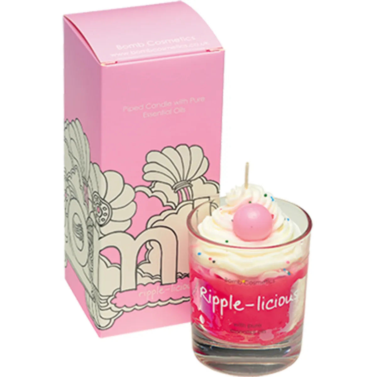 Rippleicious Piped Candle
