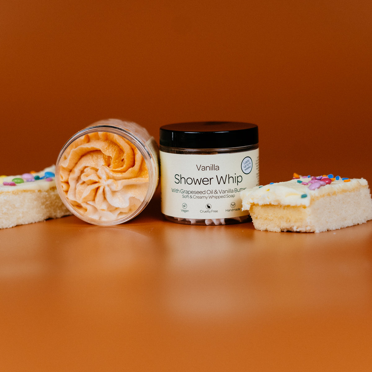 Vanilla whipped soap