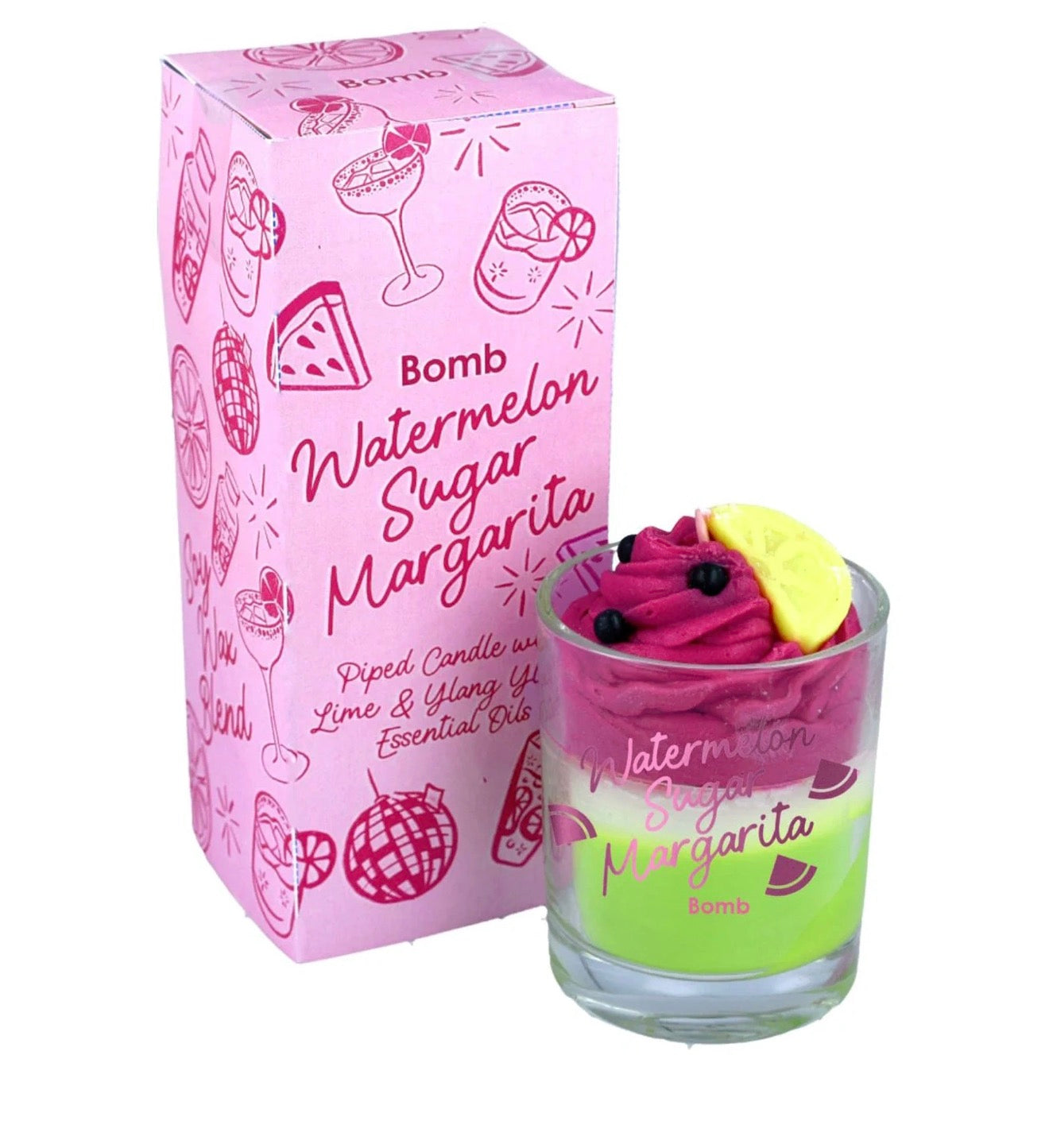 Watermelon Sugar Piped Candle